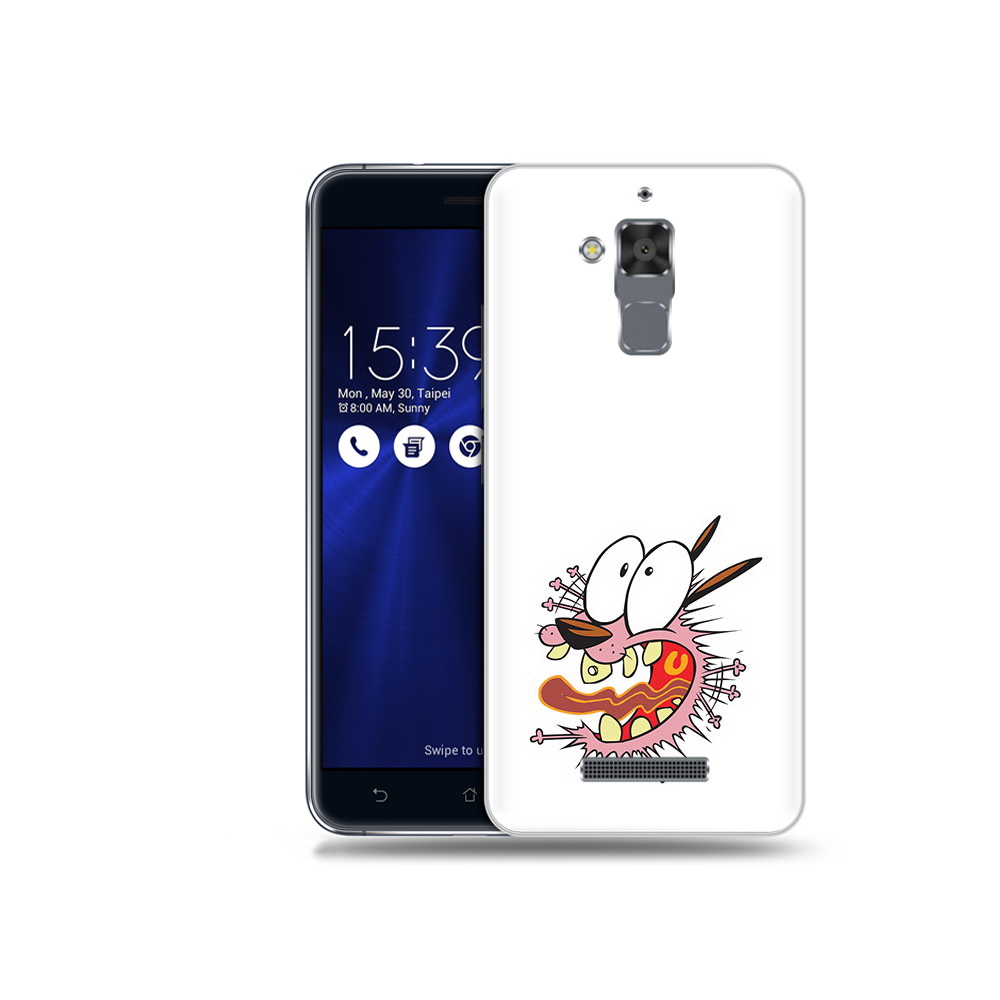 

Чехол MyPads Tocco для Asus ZenFone 3 Max (ZC520TL) испуганный бобик, Прозрачный, Tocco