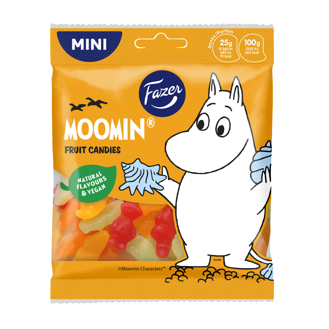 фото Жевательный мармелад moomin с фруктовыми вкусами 80г