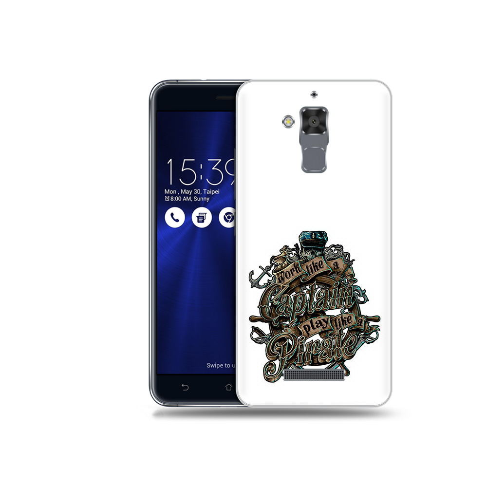 

Чехол MyPads Tocco для Asus ZenFone 3 Max (ZC520TL) капитан пиратов, Прозрачный, Tocco