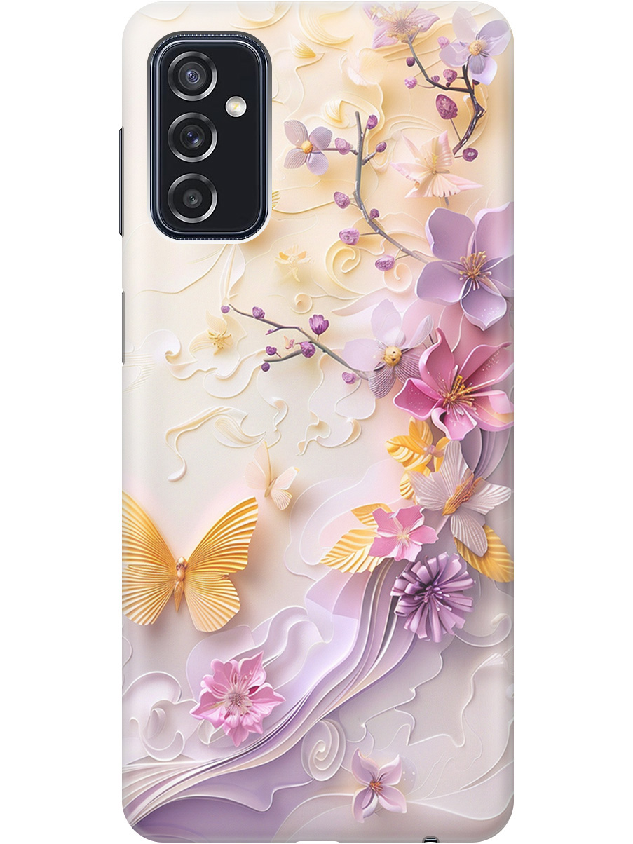 

Силиконовый чехол на Samsung Galaxy M52 5G с принтом "Оранжевые бабочки", Прозрачный;белый;оранжевый;фиолетовый, 734082123