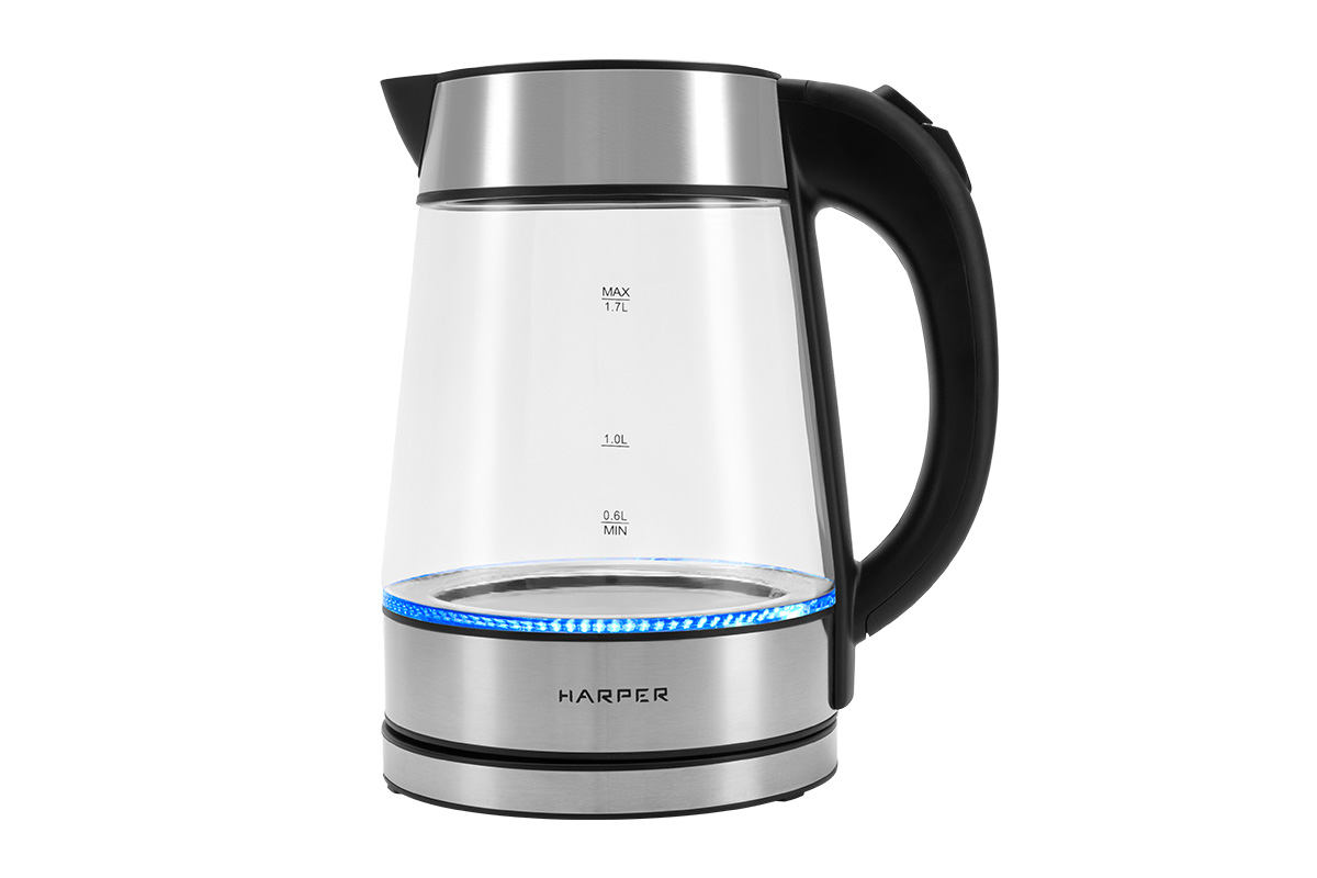 

Чайник электрический HARPER HWK-GM03 1.7 л серебристый, HWK-GM03