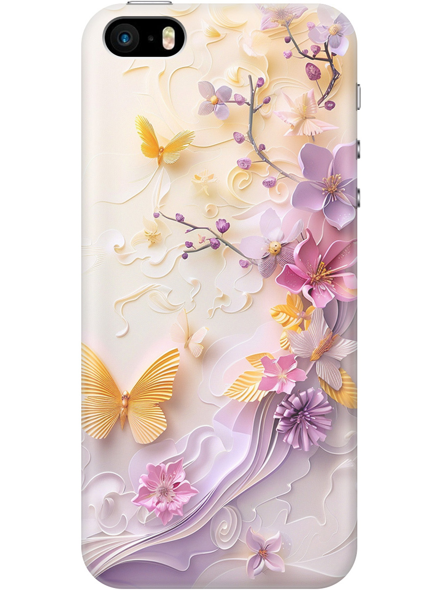 

Силиконовый чехол на Apple iPhone SE/5s/5 с принтом "Оранжевые бабочки", Прозрачный;белый;оранжевый;фиолетовый, 713830223