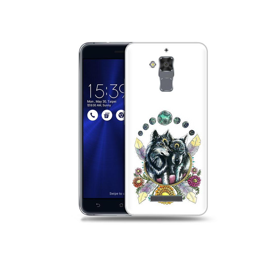 

Чехол MyPads Tocco для Asus ZenFone 3 Max (ZC520TL) красивые волки абстракция, Прозрачный, Tocco