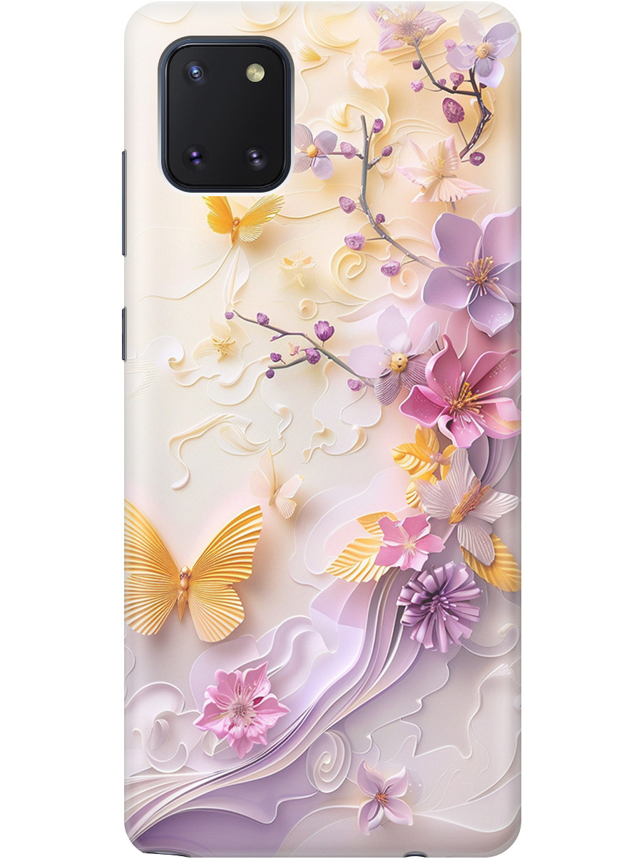 

Силиконовый чехол на Samsung Galaxy Note 10 Lite с принтом "Оранжевые бабочки", Прозрачный;белый;оранжевый;фиолетовый, 722694823