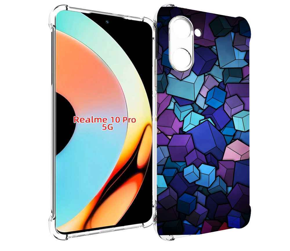 

Чехол бампер MyPads лепестки для Realme 10 Pro противоударный, Прозрачный, Tocco