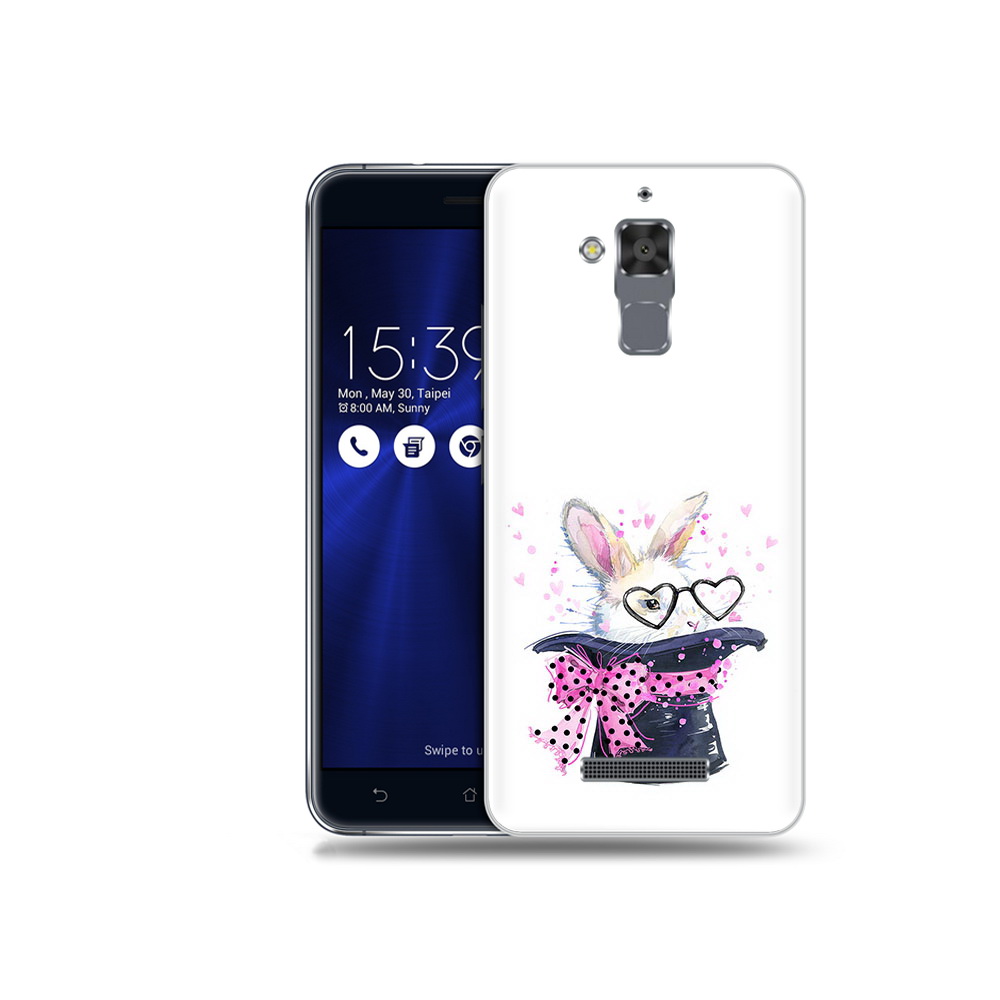 

Чехол MyPads Tocco для Asus ZenFone 3 Max (ZC520TL) кролик в шляпе, Прозрачный, Tocco