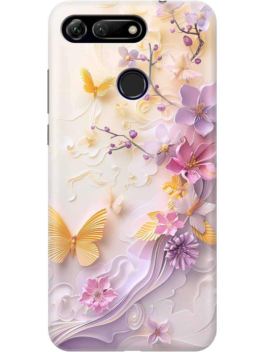 

Силиконовый чехол на Honor View 20 (V20) с принтом "Оранжевые бабочки", Прозрачный;белый;оранжевый;фиолетовый, 720257723