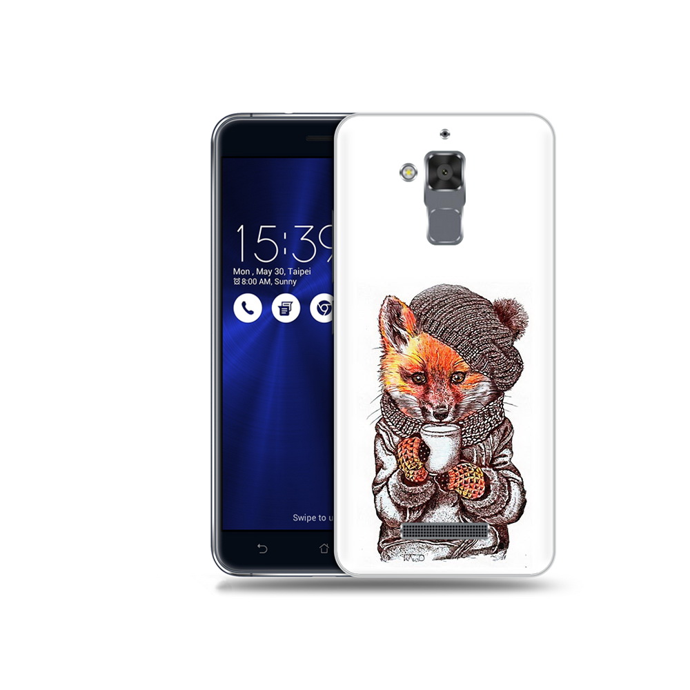 

Чехол MyPads Tocco для Asus ZenFone 3 Max ‏(ZC520TL) лиса в шапке, Tocco