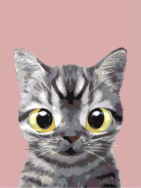 

Картина по номерам Живопись по Номерам Полосатик, 30x40, Полосатик