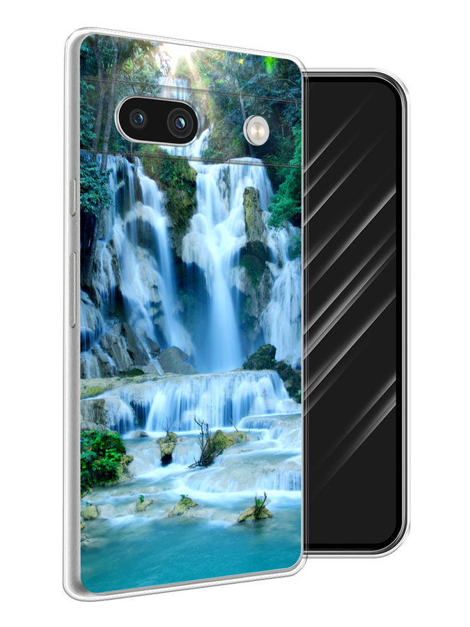 

Чехол Awog на Google Pixel 7A "Водопад 8", Голубой;зеленый, 271450-4