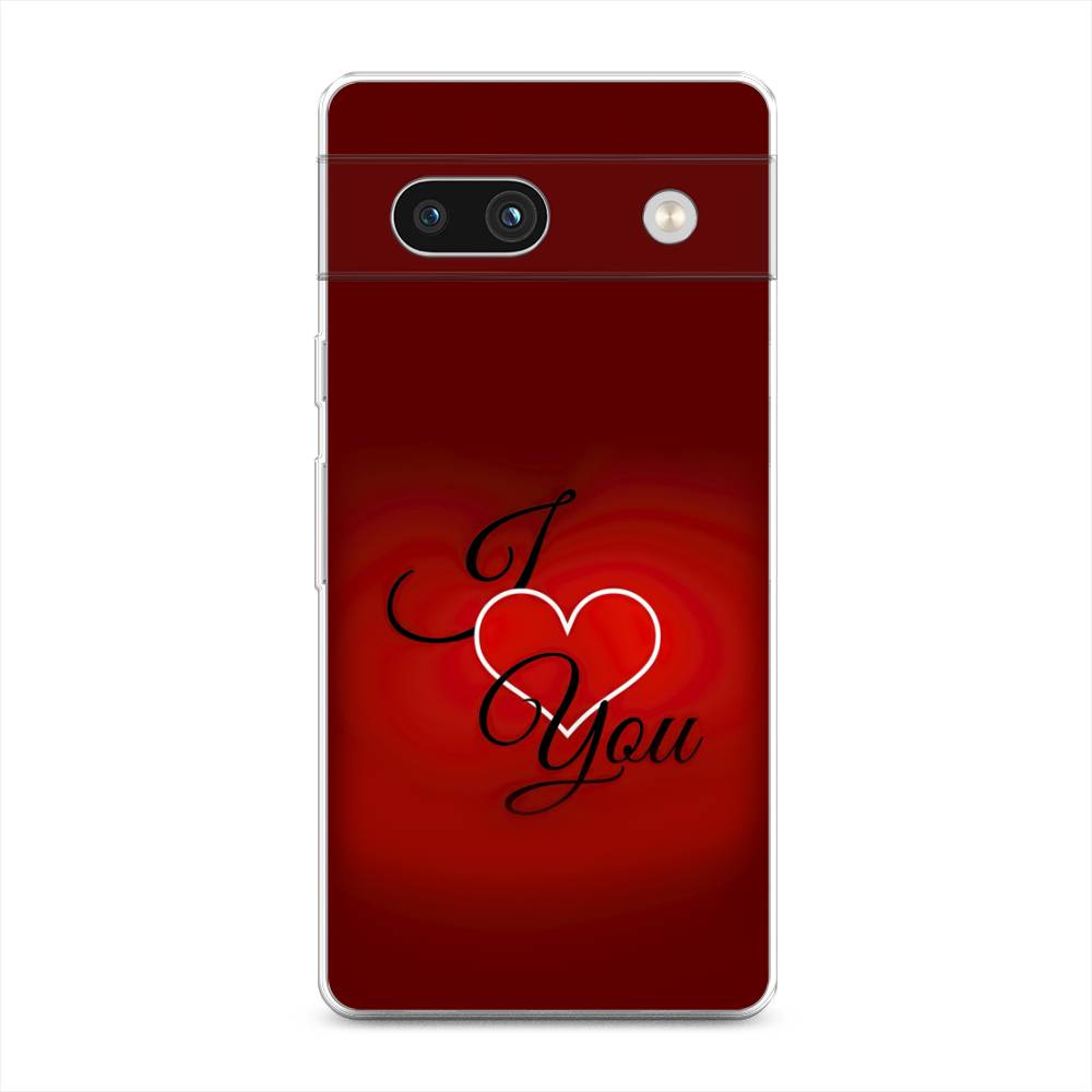 

Чехол Awog на Google Pixel 7A "I love you 3", Красный;бордовый;черный, 271450-6