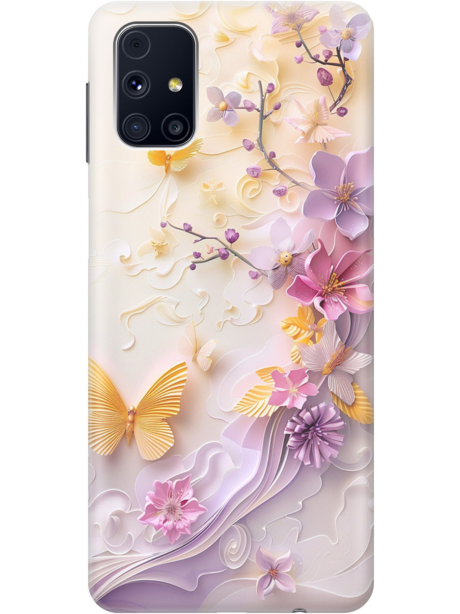 

Силиконовый чехол на Samsung Galaxy M31S с принтом "Оранжевые бабочки", Прозрачный;белый;оранжевый;фиолетовый, 723348223