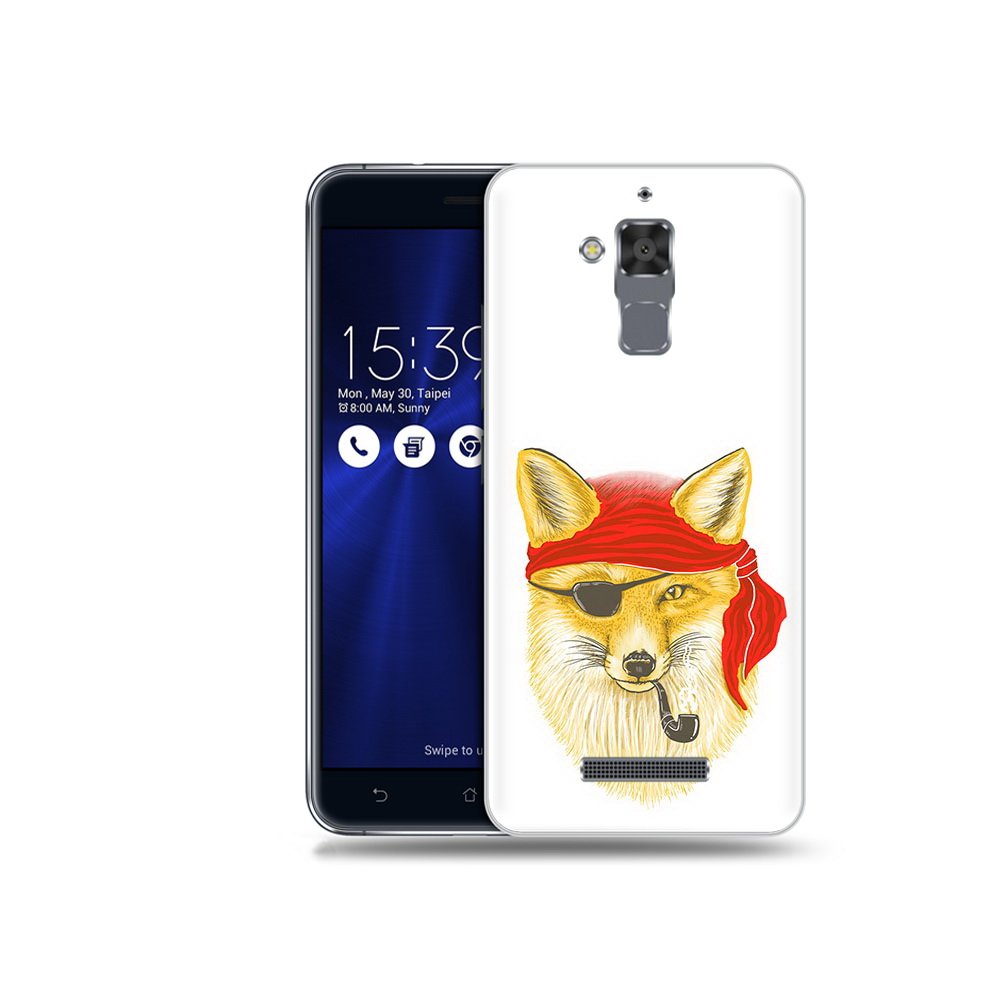 

Чехол MyPads Tocco для Asus ZenFone 3 Max (ZC520TL) лиса-пират, Прозрачный, Tocco