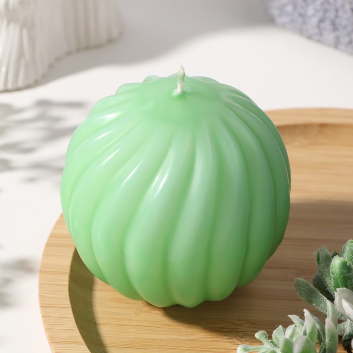 фото Свеча фигурная "шар", 7х7 см, зеленый, 5 ч nobrand
