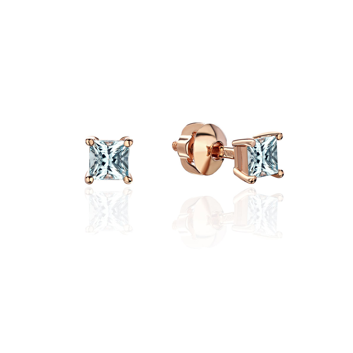 

Серьги из золота с топазом Эстет 01С3113969-3, 01С3113969-3