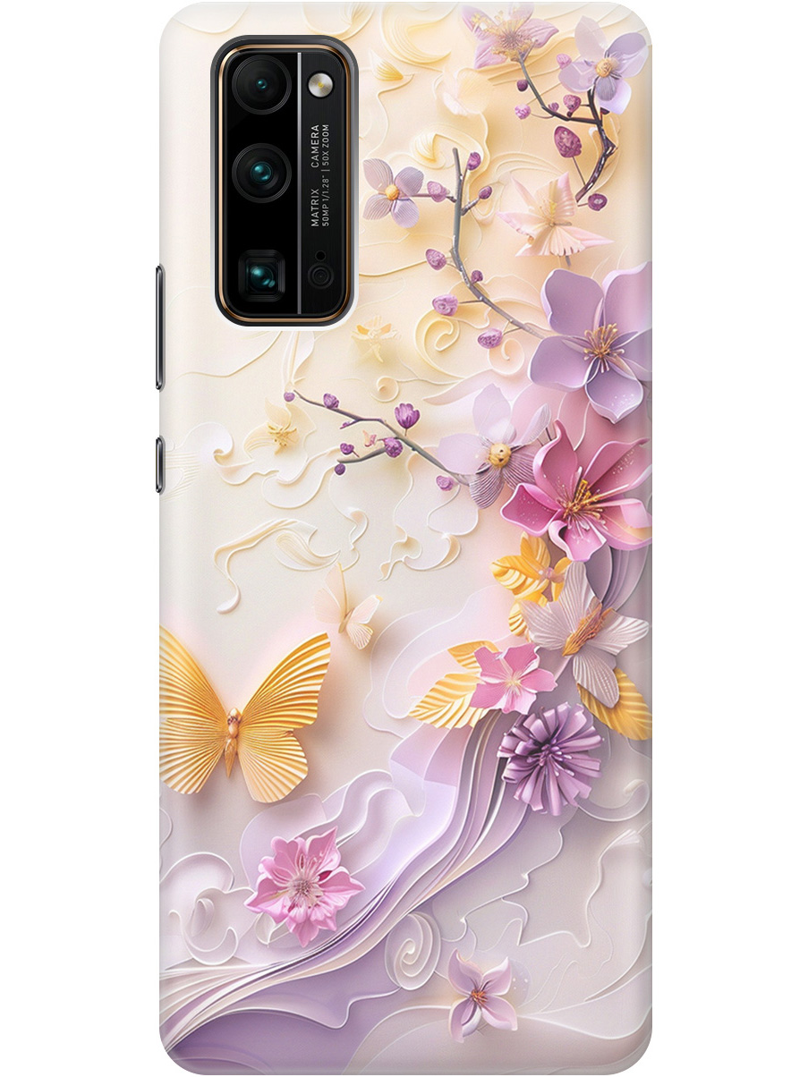

Силиконовый чехол на Honor 30 Pro+ с принтом "Оранжевые бабочки", Прозрачный;белый;оранжевый;фиолетовый, 722945923