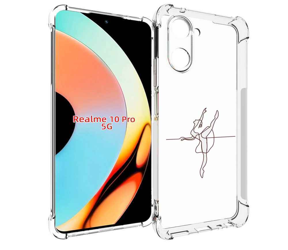 

Чехол бампер MyPads маленькая-баллерина для Realme 10 Pro против..., Прозрачный, Tocco