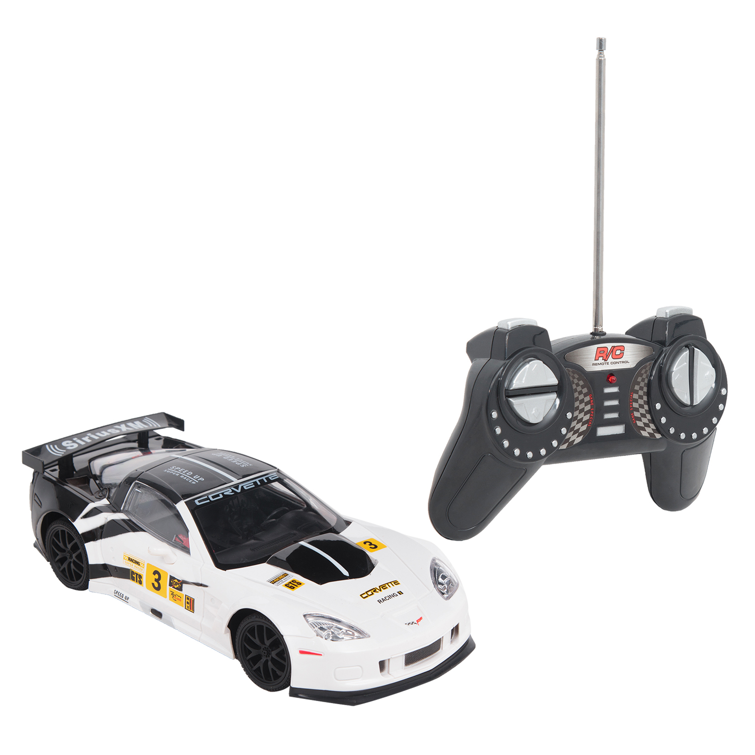 

Машина на радиоуправлении Maxi Car Vip Line Chevrolet Corvette C6 R, 1:18, белый