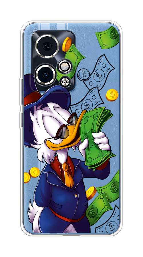 

Чехол на Honor 90 GT "Scrooge McDuck with Money", Синий;зеленый;белый, 6123450-1