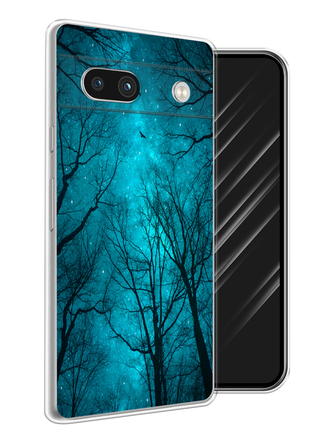 

Чехол Awog на Google Pixel 7A "Сказочный лес", Черный;бирюзовый, 271450-4