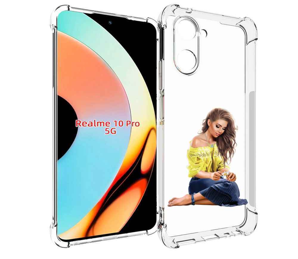 

Чехол бампер MyPads миленькая-девочка женский для Realme 10 Pro ..., Прозрачный, Tocco
