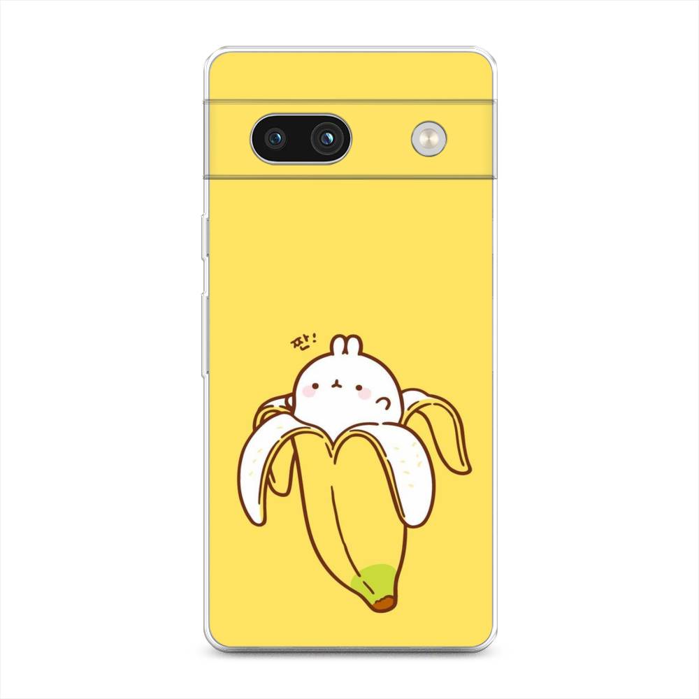 

Чехол Awog на Google Pixel 7A "Зайчик-бананчик", Желтый;белый, 271450-2