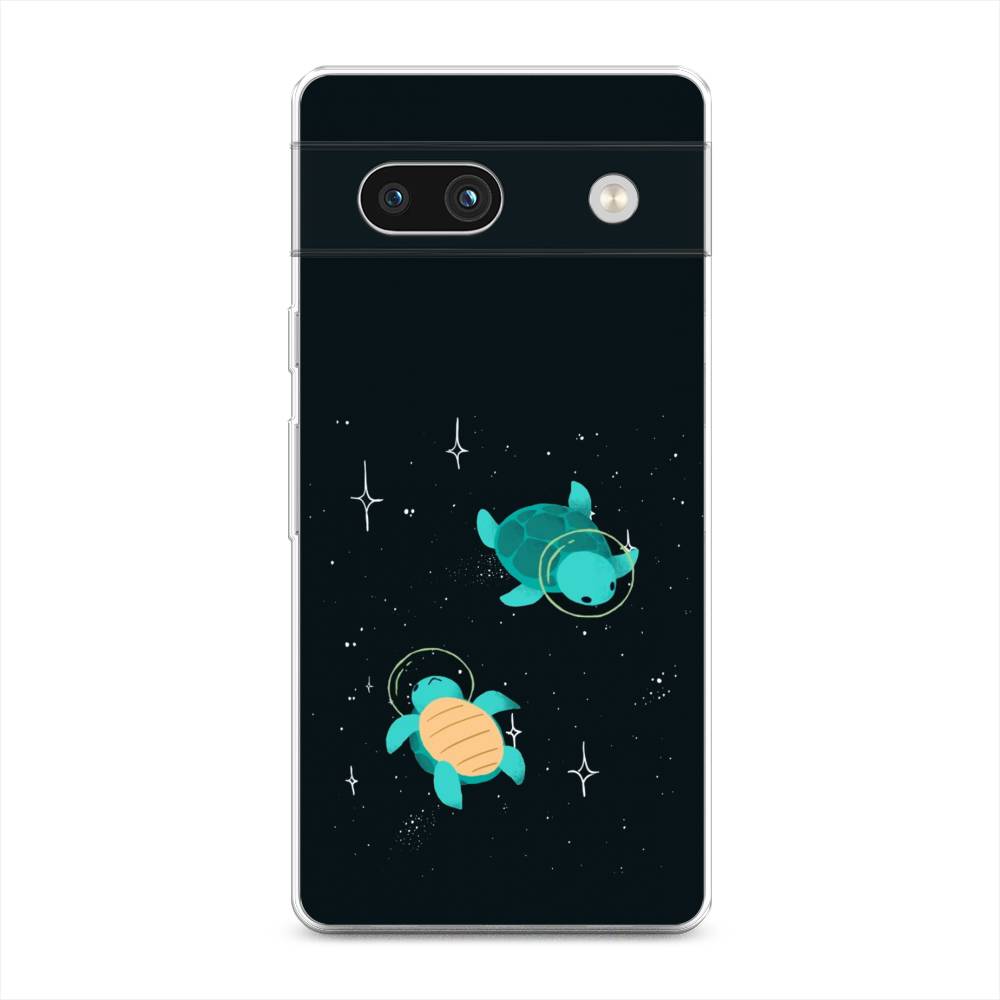 

Чехол Awog на Google Pixel 7A "Черепашки космонавты", Черный;синий, 271450-4