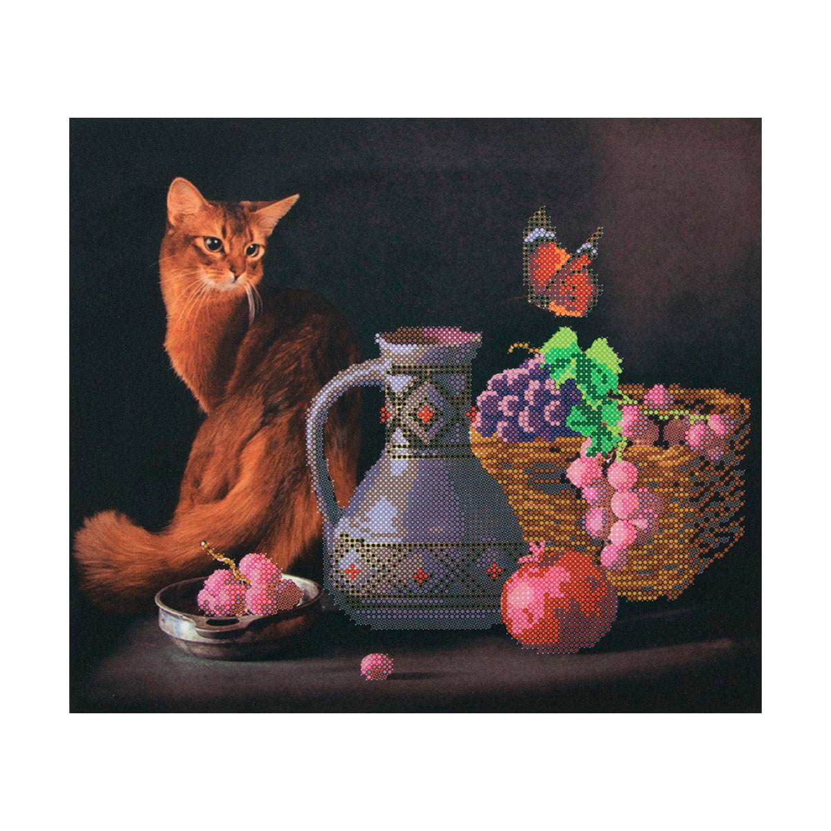 Канва с рисунком для вышивания бисером \'Выдержка\' Hobby&Pro 30*26см 486763