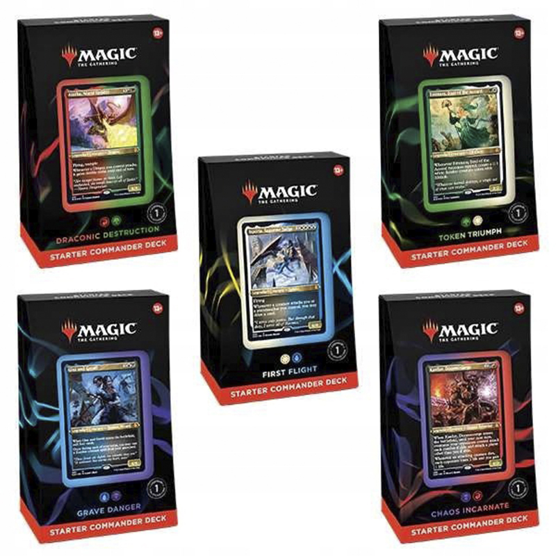 

Дополнение для ККИ Magic The Gathering 5 колод Evergreen Starter Commander Deck, англ. яз.