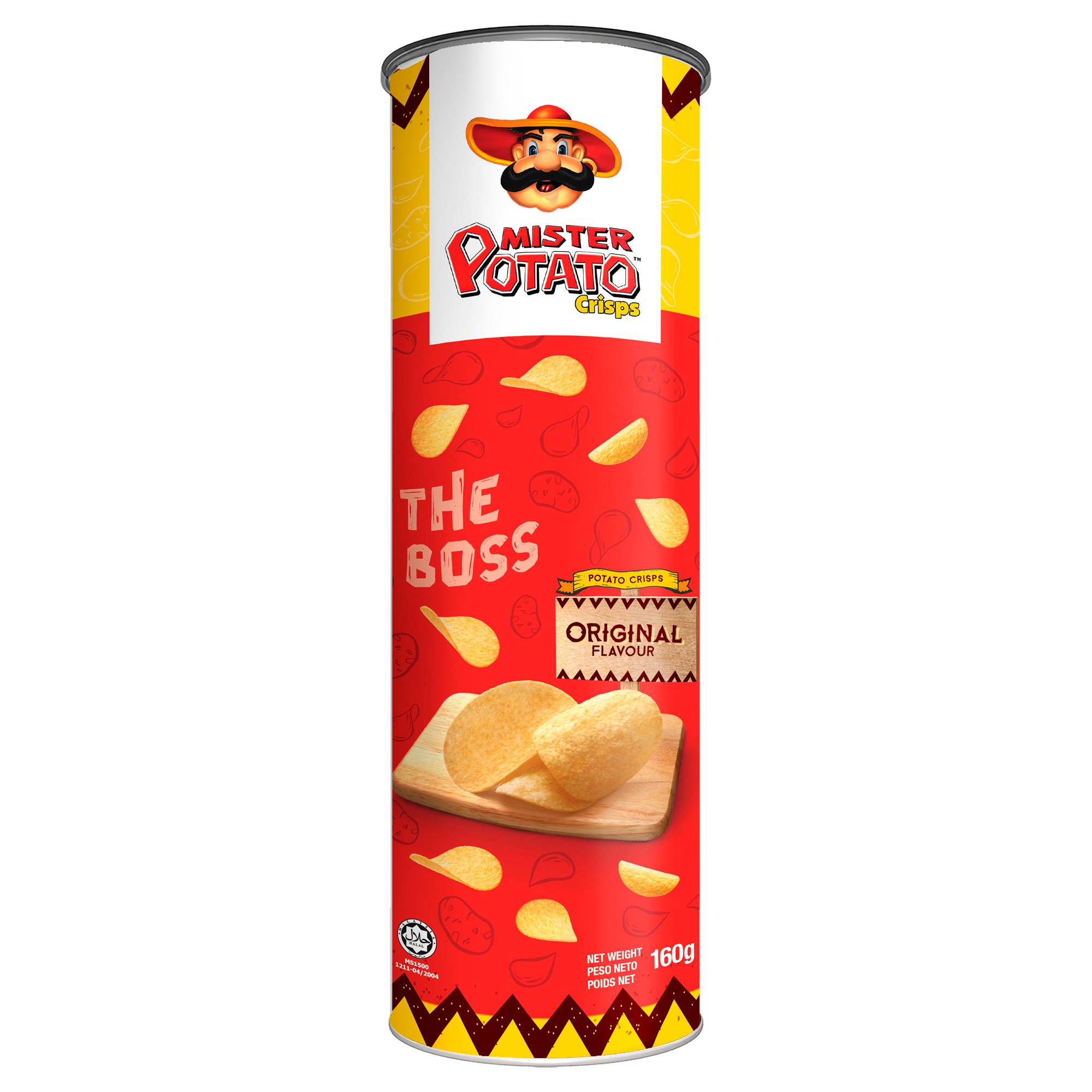 Чипсы картофельные Mister Potato оригинальные Original 160г