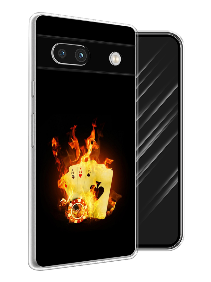 

Чехол Awog на Google Pixel 7A "Горящие карты", Черный;оранжевый, 271450-9