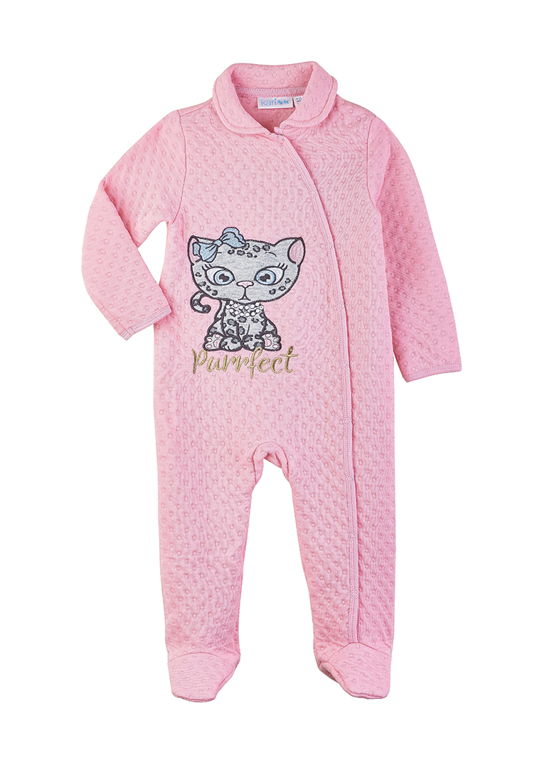 фото Комбинезон детский повседневный kari baby aw21b04503302 розовый р.74