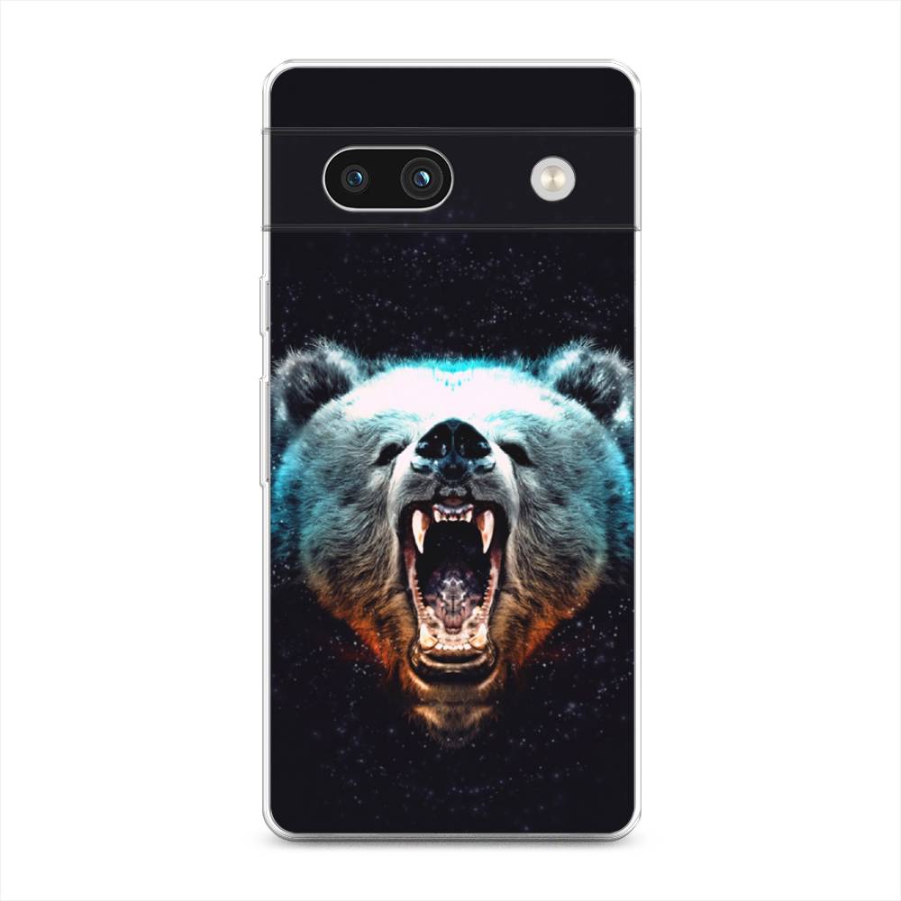 

Чехол Awog на Google Pixel 7A "Медведь", Коричневый;бирюзовый;черный, 271450-2