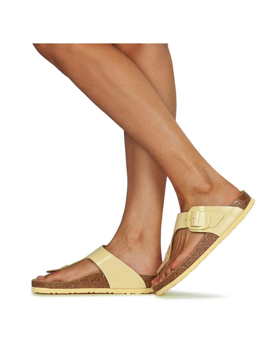 

Вьетнамки женские Birkenstock 25957475 желтые 39 EU, Желтый, 25957475