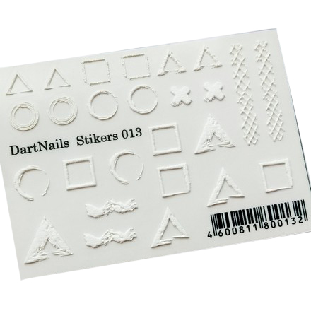 

3D-стикер DartNails №013_W Геометрические фигуры