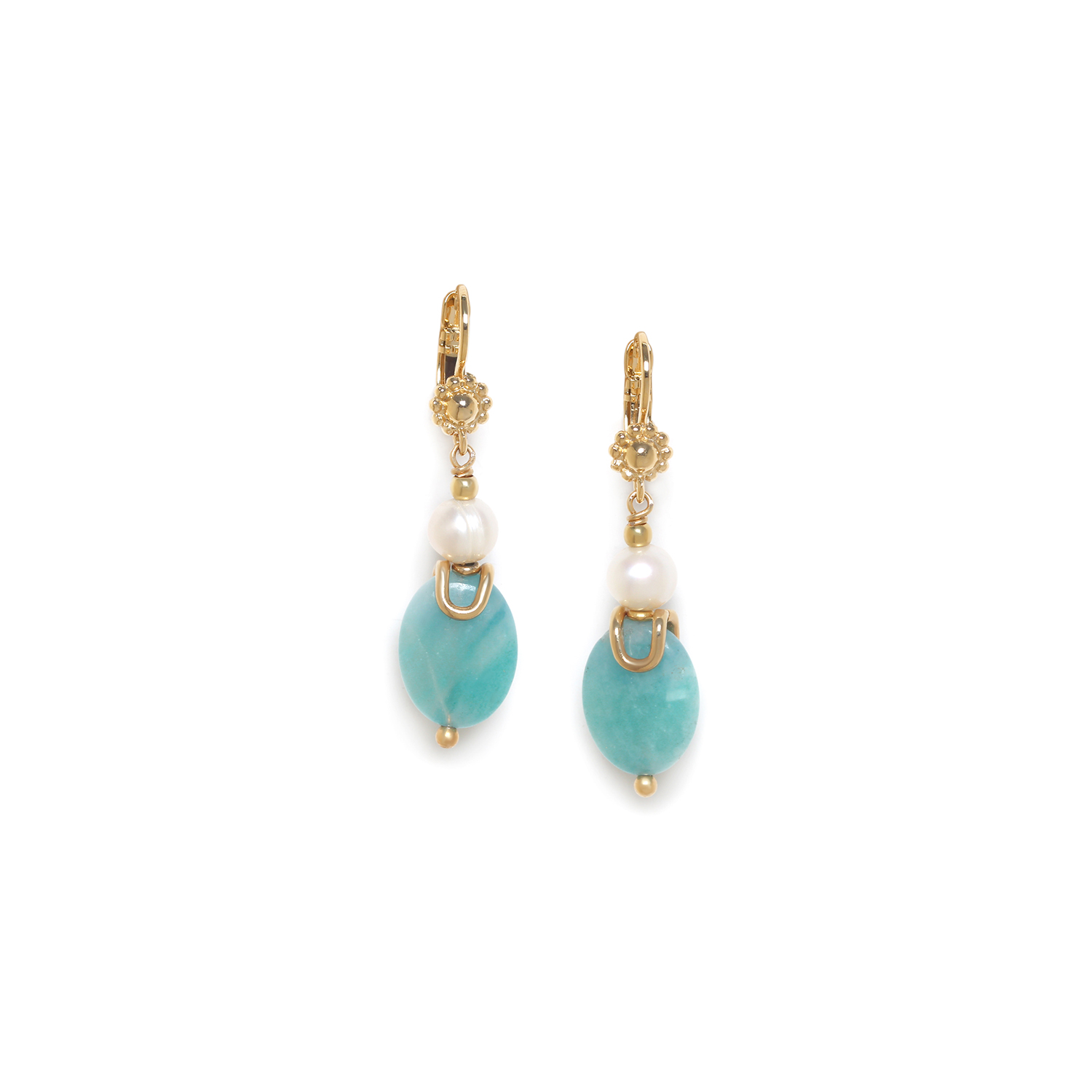 

Серьги подвески из бижутерного сплава Nature Bijoux NB24.1-12-79305, амазонит, NB24.1-12-79305
