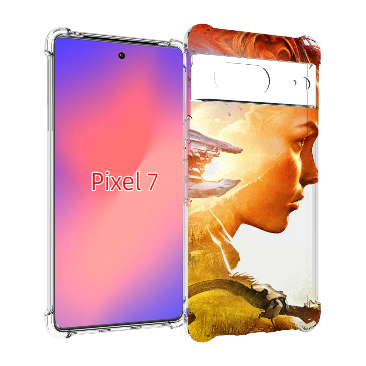 

Чехол Mypads Horizon Zero Dawn Art Для Google Pixel 7, Прозрачный, Tocco