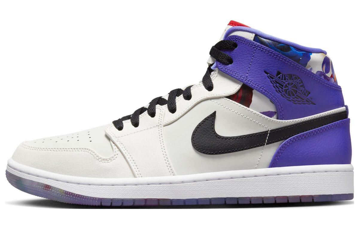 

Кеды унисекс Jordan Air Jordan 1 Air Jordan 1 Mid Flower Garden белые 46 EU, Белый, Air Jordan 1 Air Jordan 1 Mid Flower Garden