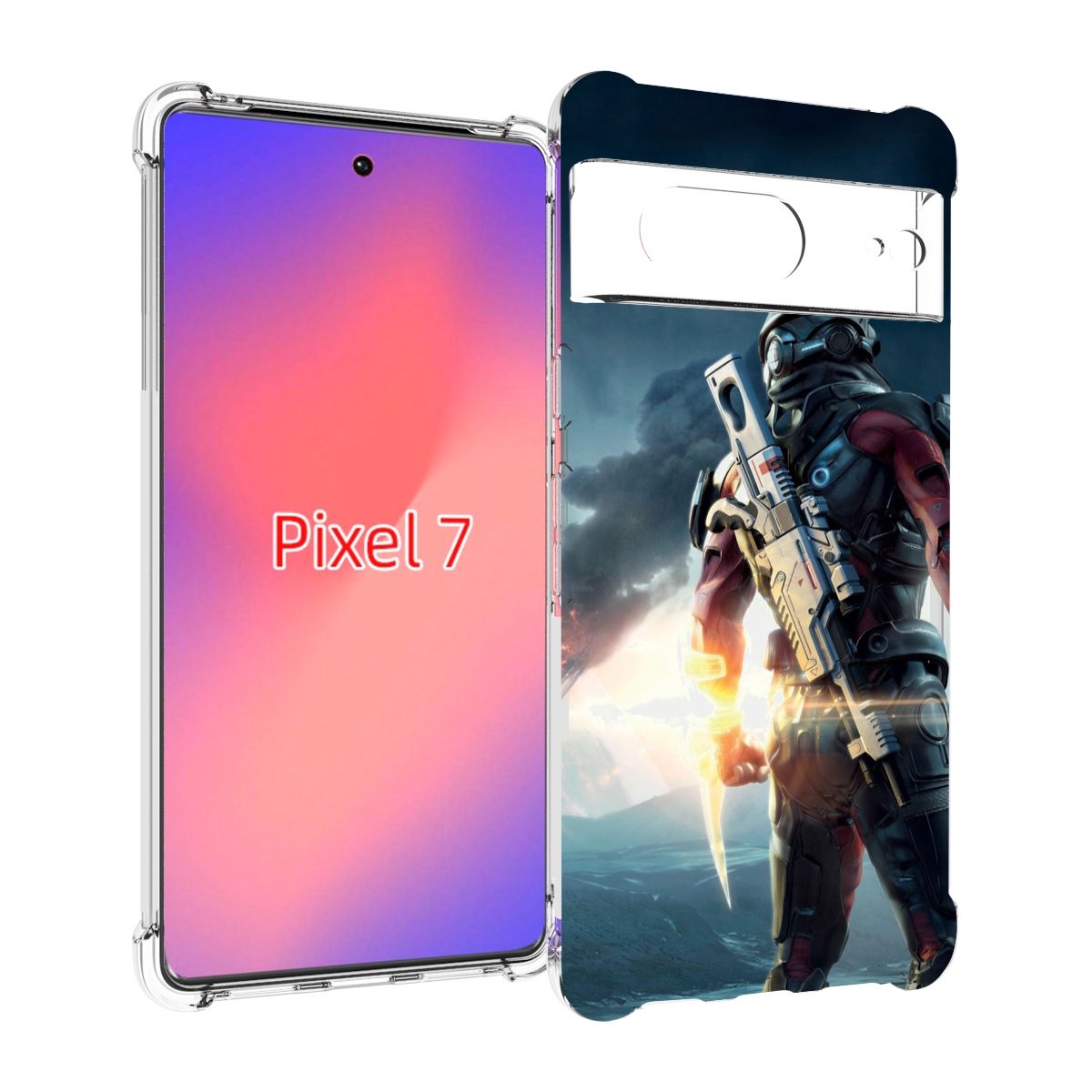 

Чехол Mypads Mass Effect Andromeda Ryder Для Google Pixel 7, Прозрачный, Tocco