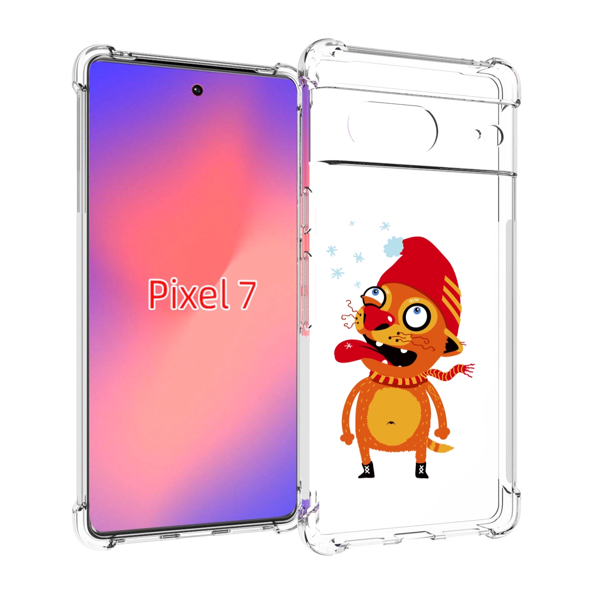 

Чехол Mypads Зимний Кот Для Google Pixel 7, Прозрачный, Tocco