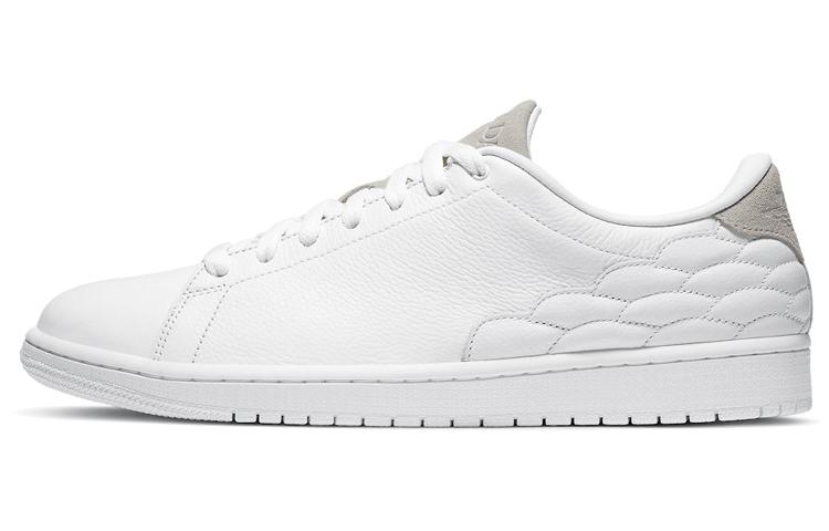 

Кеды унисекс Jordan Air Jordan 1 centre court white on white белые 45 EU, Белый, Air Jordan 1 centre court white on white