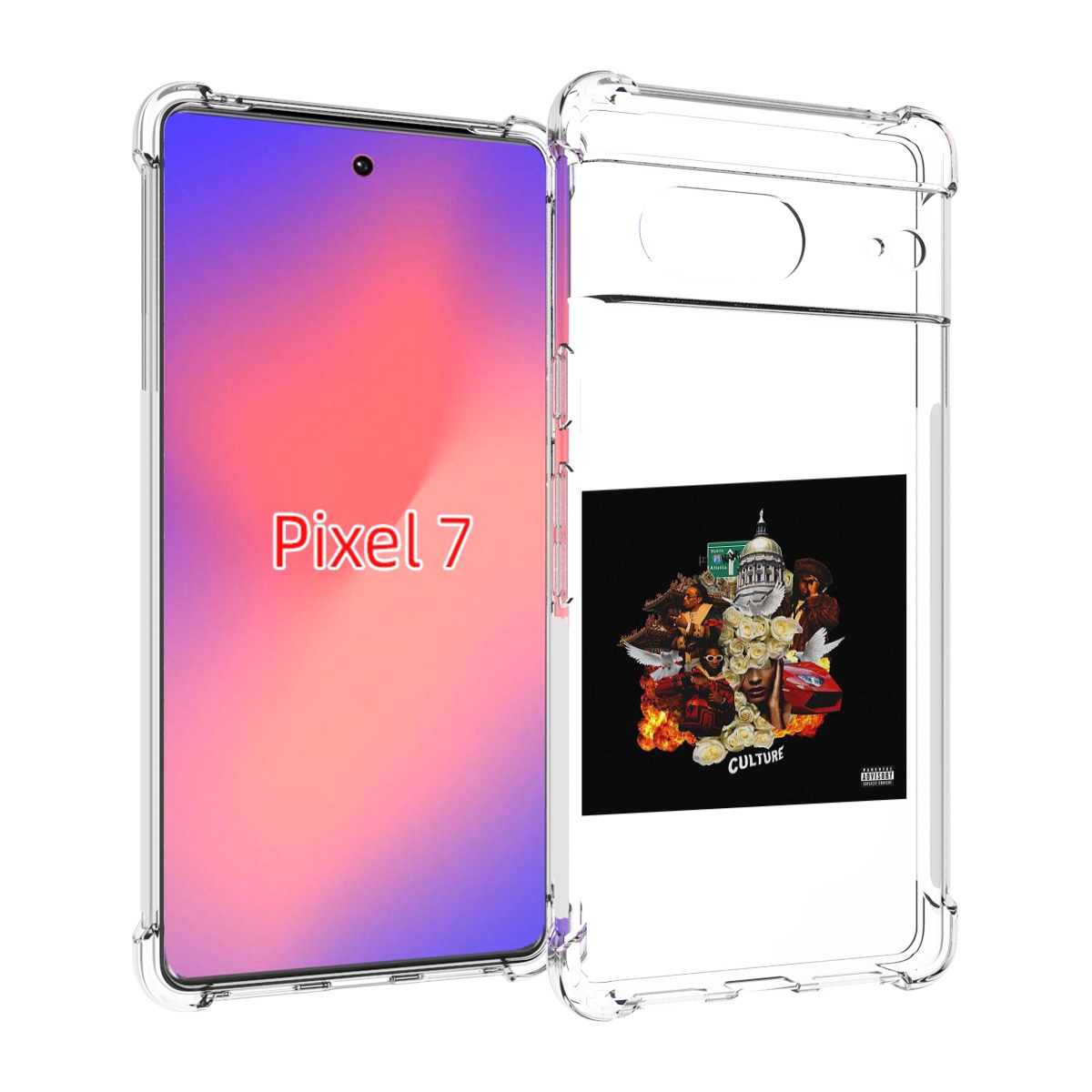 

Чехол Mypads Migos - Culture Для Google Pixel 7, Прозрачный, Tocco