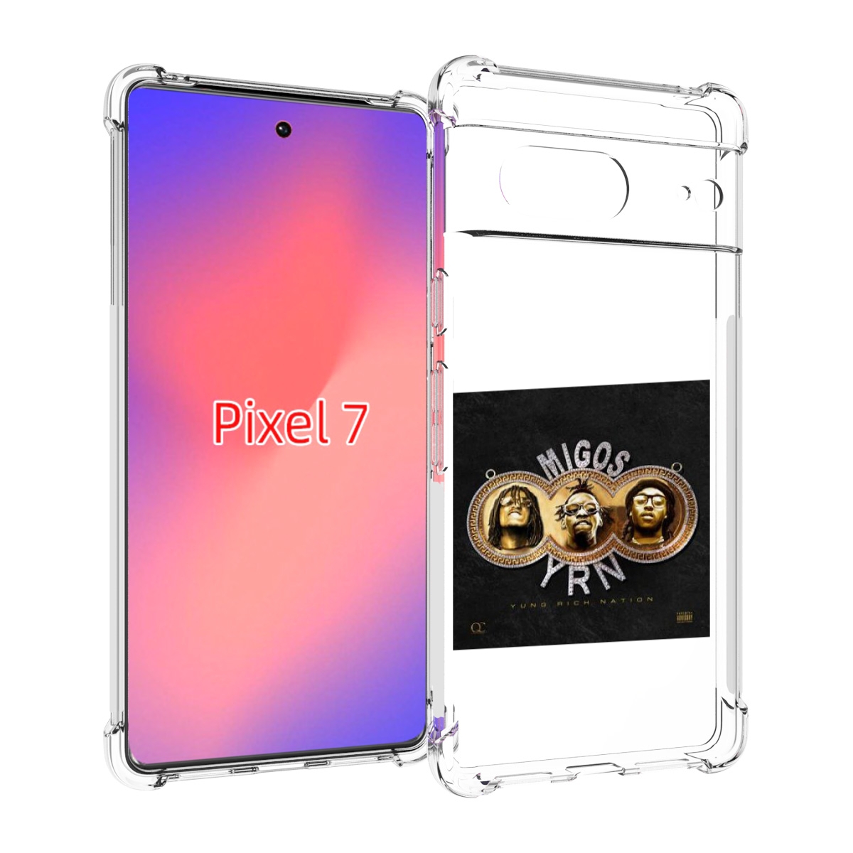 

Чехол Mypads Migos - Yung Rich Nation Для Google Pixel 7, Прозрачный, Tocco
