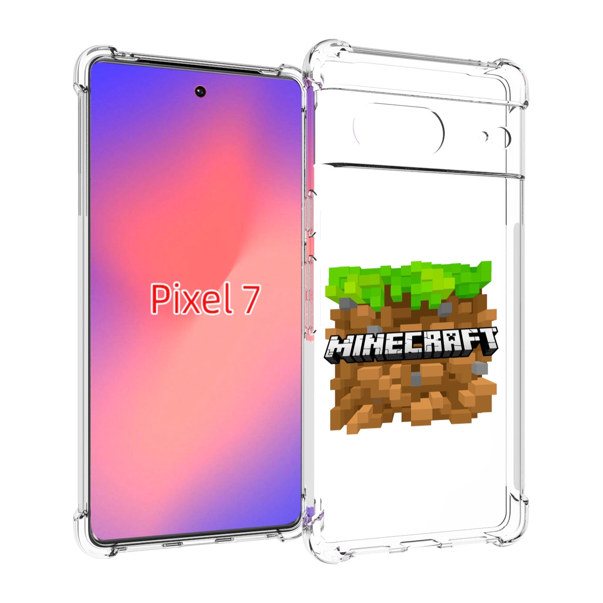 

Чехол Mypads Minecraft-2 Для Google Pixel 7, Прозрачный, Tocco