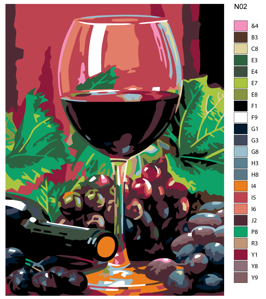 

Картина по номерам, "Живопись по номерам", 45 х 60, N02, N02