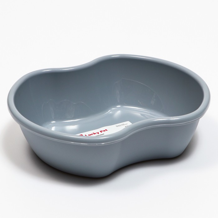 Миска для животных LUCKY PET серый, 0,8 л