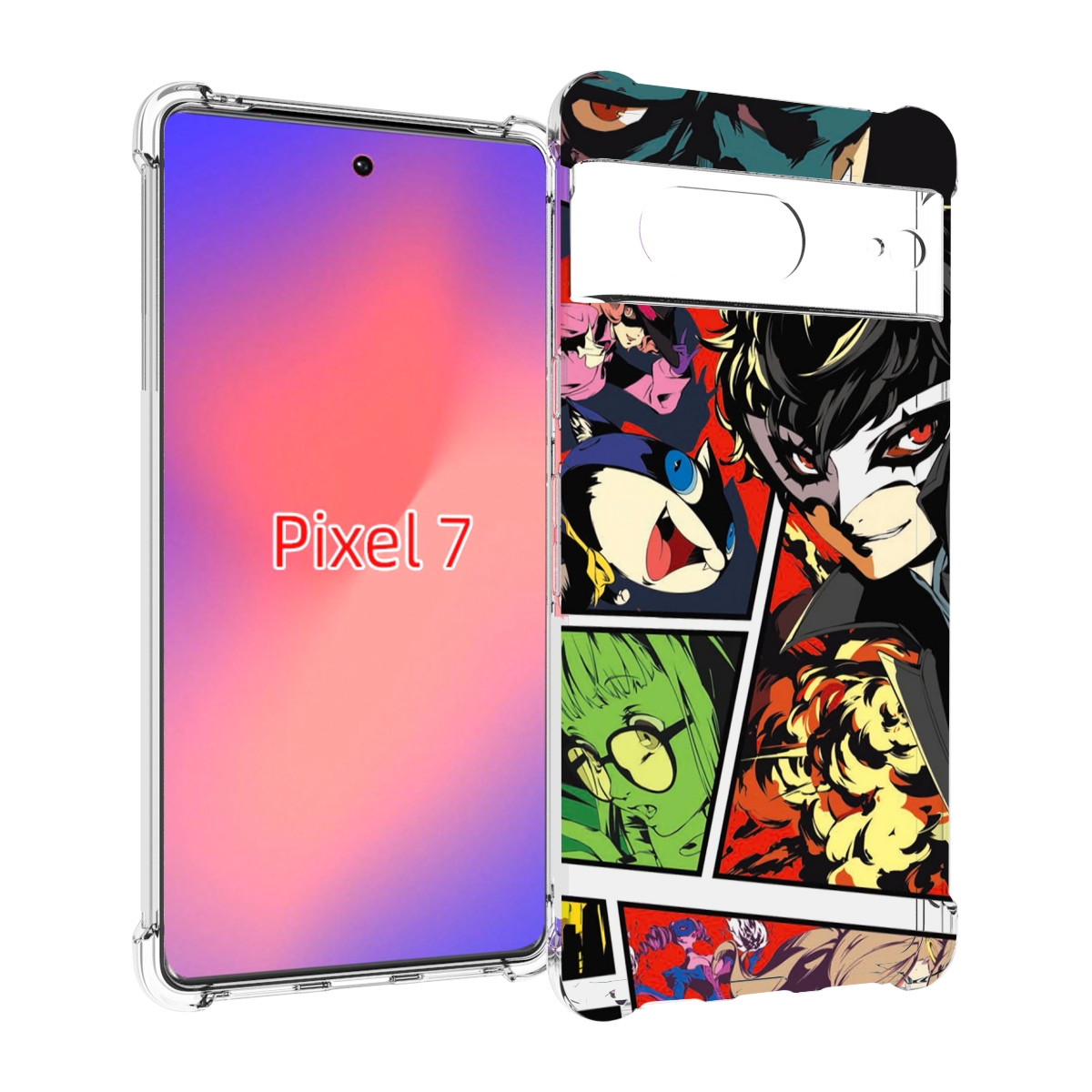 

Чехол Mypads Persona 5 Art Для Google Pixel 7, Прозрачный, Tocco