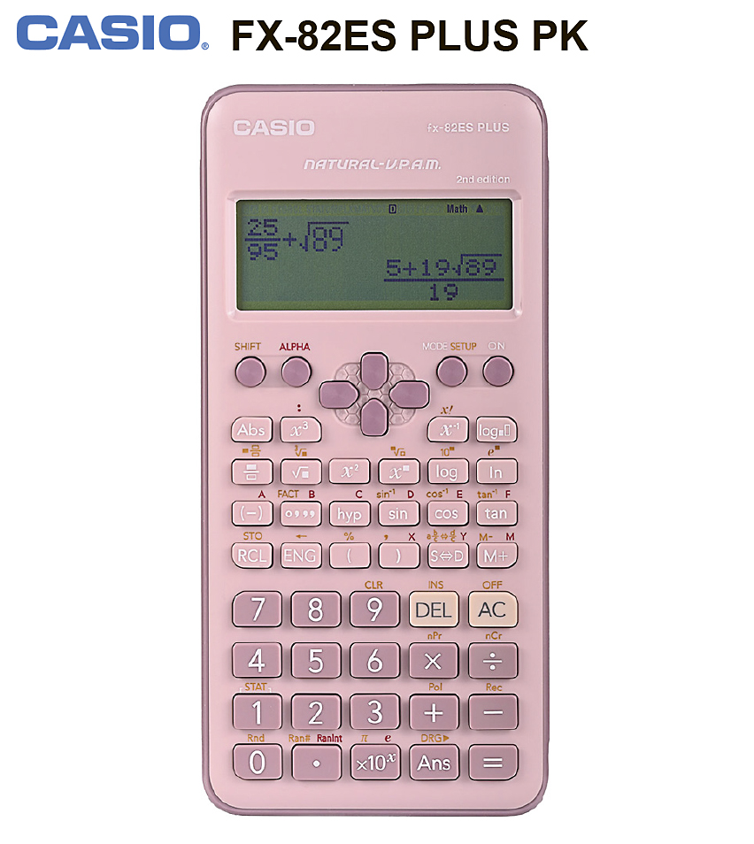 Калькулятор Casio FX-82ESPLUS-2PKWDT непрограммируемый для ОГЭ и ЕГЭ