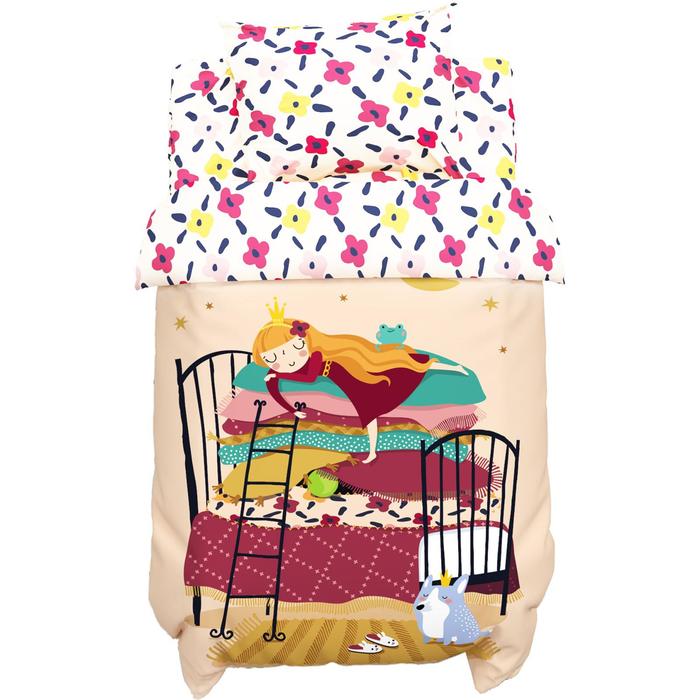 

Постельное бельё детское Крошка Я "Sleeping princess", 112х147 см, 60х120+20 см, 40х60 см