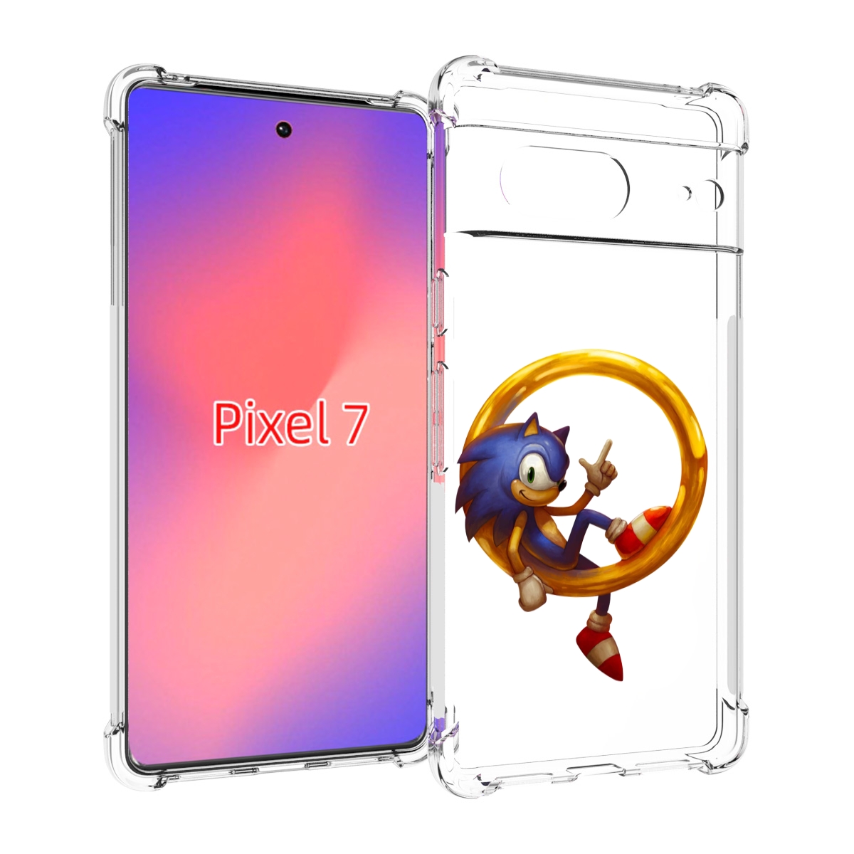 

Чехол Mypads Sonic-R Для Google Pixel 7, Прозрачный, Tocco